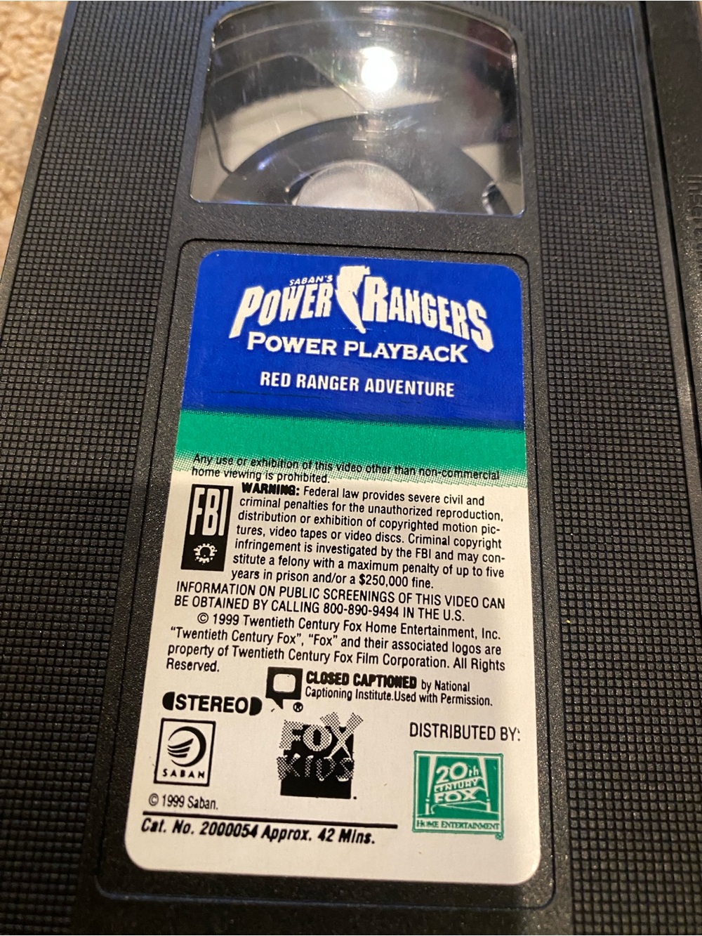 VHS, Power Rangers "Red Ranger Adventure" - Picture 2 of 4